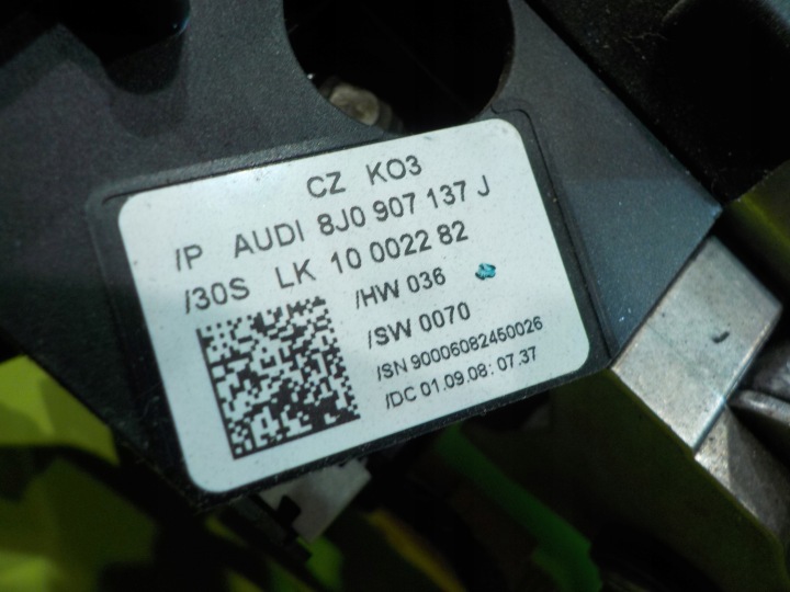 фото №7, Audi tt 8j 2.0 tdi 08r купе 2d замок запалювання з ключем колонка 8j2419502f