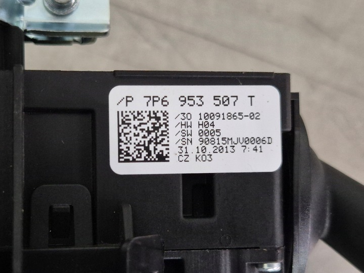 фото №12, Vw touareg 7p рестайлінг перемикач комбінований стрічка датчик комбайн 4h0953568h