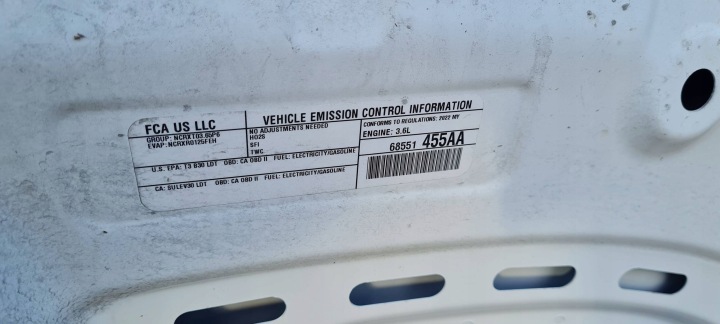 фото №13, Chrysler pacifica 2022 капот кришка передня двигуна pw7