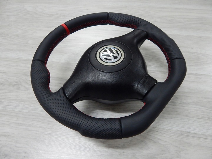 фото №8, Vw golf iv passat b5 bora - руль новая кожа sport подушка