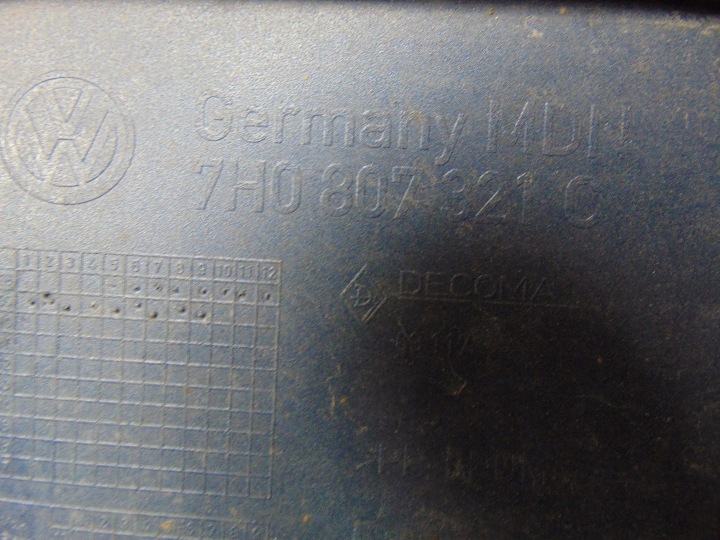 фото №13, Молдинг уголок бампера левое зад vw transporter t5 рестайлинг 7h0807321c