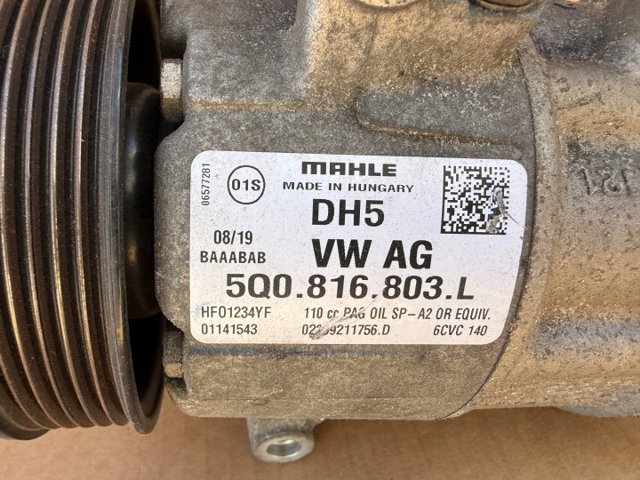 фото №5, Компрессор кондиционера 5q0816803l vw skoda оригинал