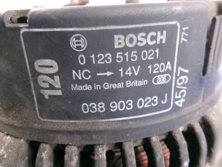 фото №6, Skoda octavia i 1.9tdi генератор 038903023j bosch 0123515021 протестований