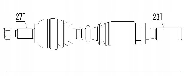 фото №1, Піввісь привідна laguna ii 1.6 1.8 2.0 01- права/