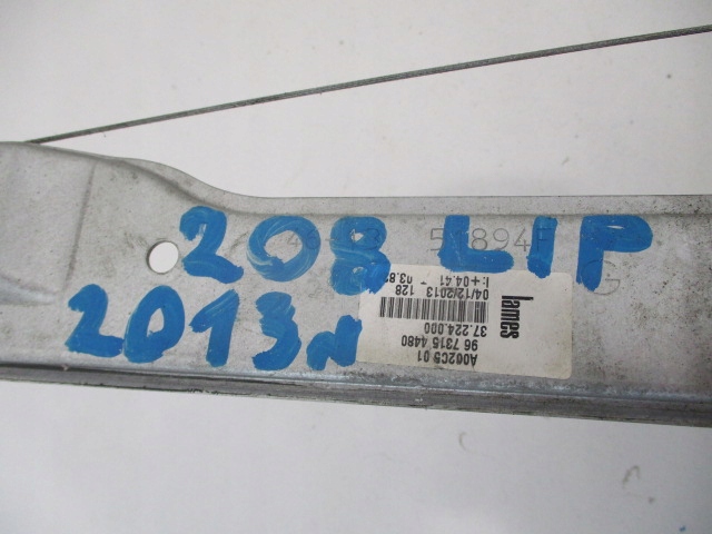 фото №9, Peugeot 208 i 2008 підйомник механізм скла лівий перед 2 контакти 9673154480