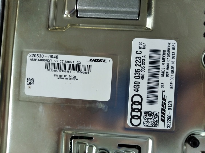 фото №11, 4g0035223c оригинальная запчасть усилитель аудио bose audi a6 a7 a8 2010+
