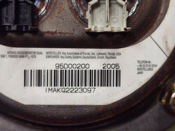 фото №14, Подушка безопасности водителя suzuki forenza 96404247