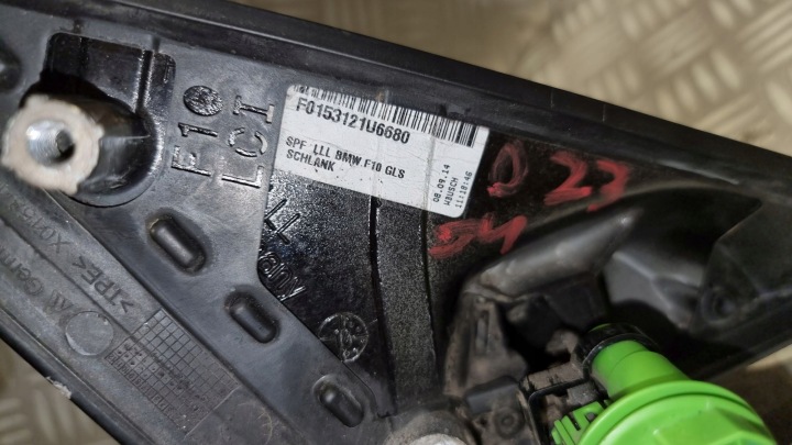 фото №12, Bmw 5 f10 рестайлинг f11 lci mp зеркало левое 7 pin блеск европа 14r комплектные