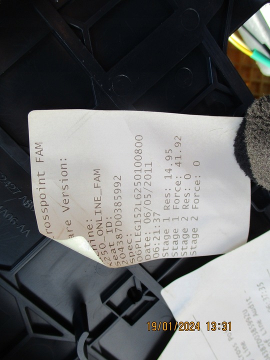 фото №15, Jaguar xf x250 2008-2011 r- сиденье левый ,электрический ,с подогревом