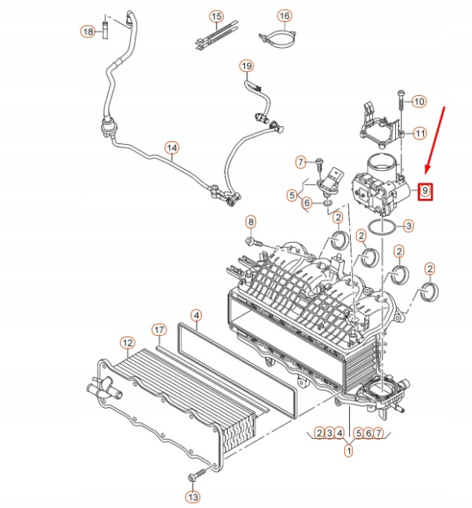 фото №7, Audi a1 8x throttle кузов 03f133062b