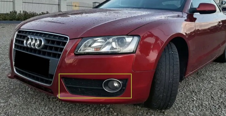 фото №16, Audi a5 8t стандарт 2007-2011 левая решётка решётка бампера хром оригинал