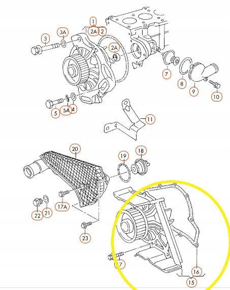 фото №1, Насос воды skoda