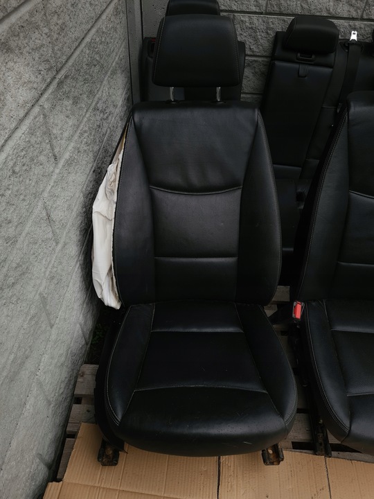 фото №6, Bmw x3 f25 сидіння лівий праві диван зад чорна шкіра