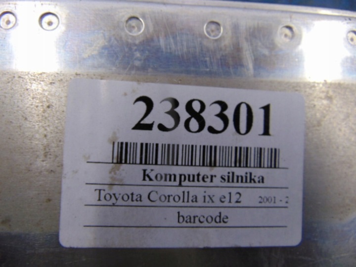 фото №5, Toyota corolla ix e12 компютер двигуна 0261207411