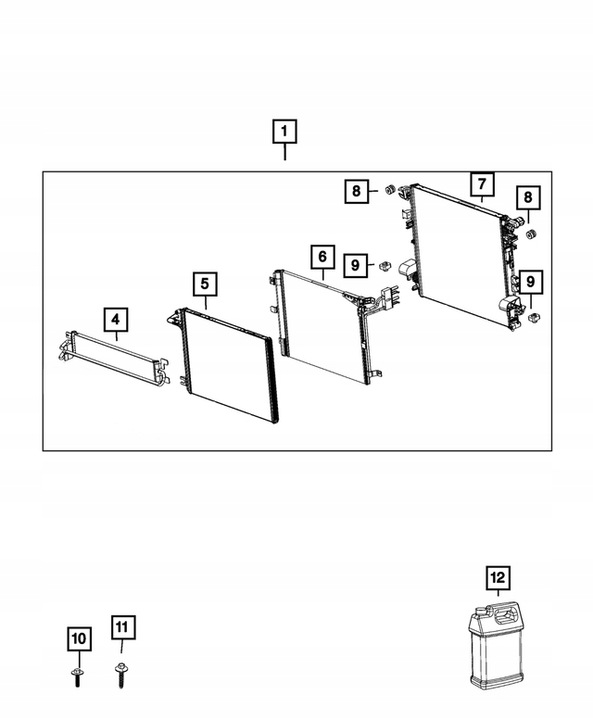 фото №6, Радиаторов радиатор pas wrangler jl 2.0t 68541835