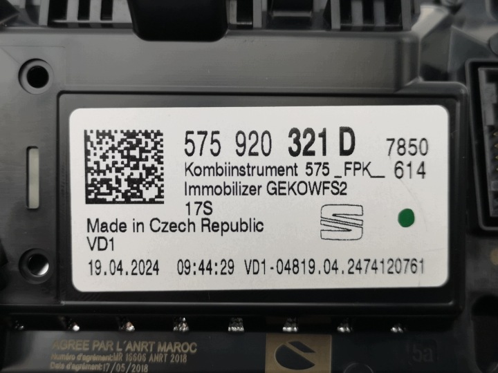 фото №8, Спидометр приборы seat ateca 575920321d новый оригинальная запчасть