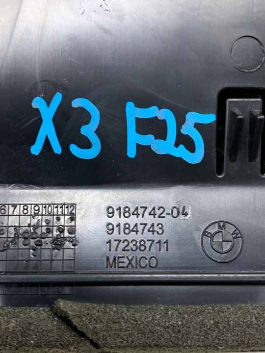 фото №5, Решітка повітропровід середня молдинг dekor 9184742 bmw x3 f25 2.0 d