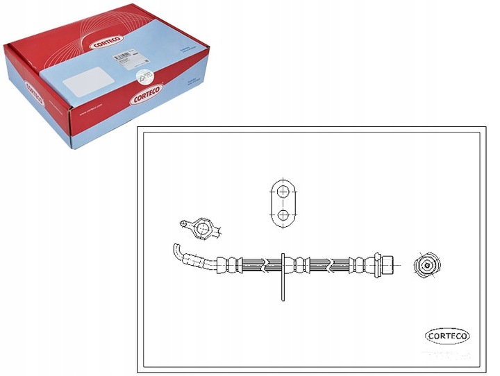 фото №1, Corteco 19032289 шланг тормозной гибкий