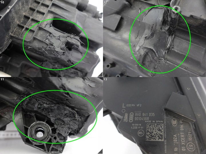 фото №11, Audi a3 s3 rs3 8v0 рестайлинг 16-19 полный led matrix лампа левая перед европа 035