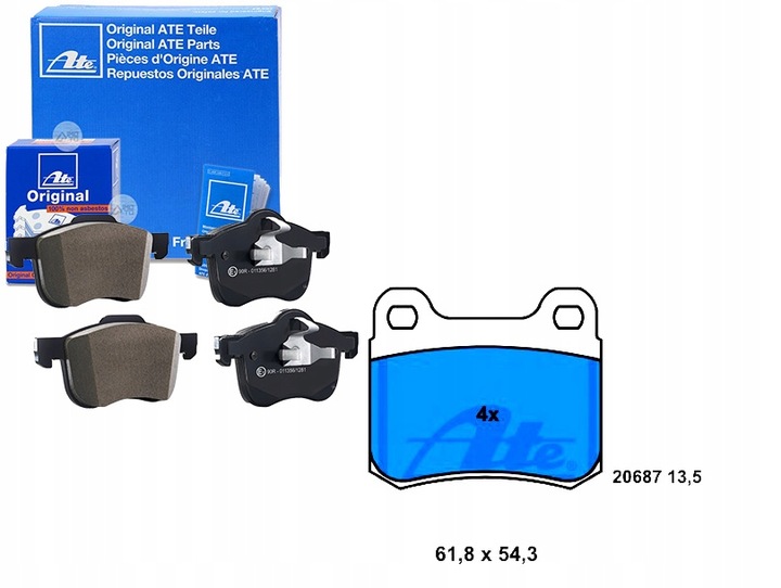 фото №1, Тормозные колодки тормозные mercedes 190 w201 1.8-2.6 10.82