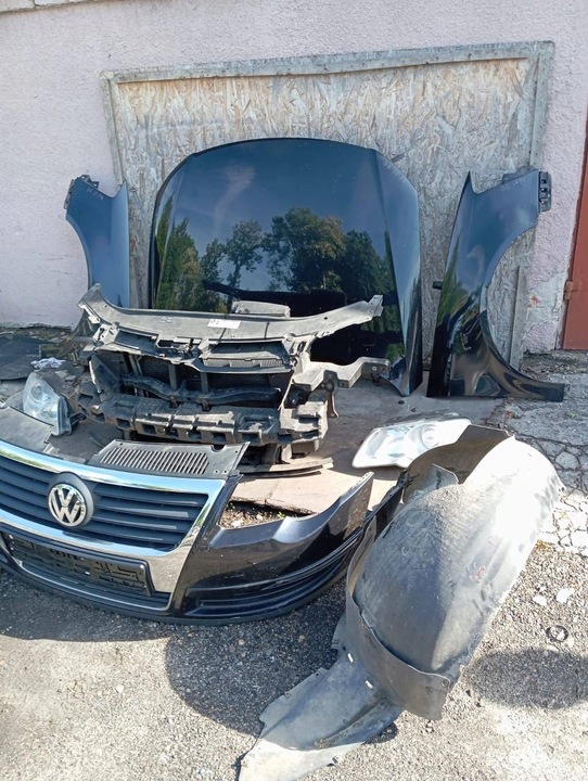 фото №9, Passat b6 капот крило бампер перед радіатор 2,0tdi лампи pas lc9x