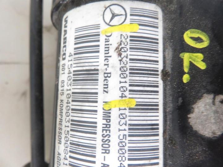 фото №6, Компрессор подвешивание mercedes класс s w220 2203200104