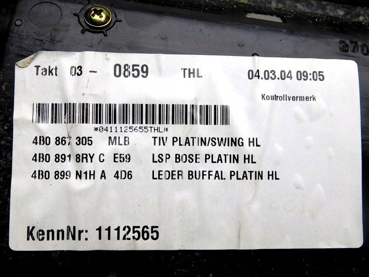 фото №10, A4/21 audi a6 c5 боковина обивка дверь левый зад