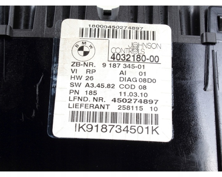 фото №10, Панель приборов bmw e90 e91 рестайлинг lci 316d 318d 320d 2.0d 4032180 uk