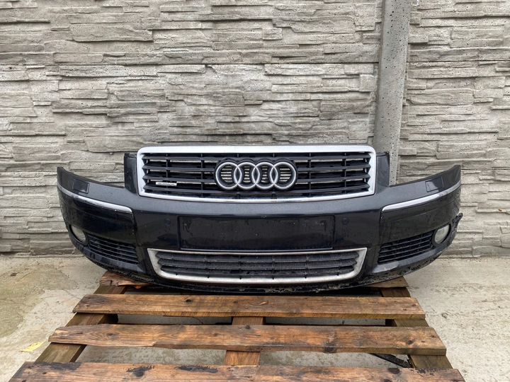фото №1, Бампер переднее audi a8 d3 2002-2005 чёрный - a8 запчасти wschowa