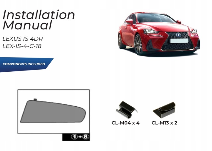 фото №13, Шторки боковые lexus is 4d 2012- защитные накладки ролеты солнцезащитный