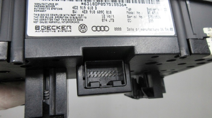 фото №8, Audi a8 s8 d3 4e панель управление mmi 4e2919610b