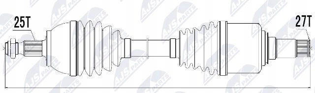 фото №2, Nty npw-me-017 піввісь привідна