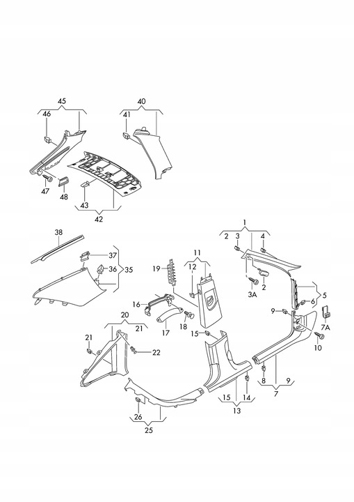 фото №9, Захист стійка правий зад 4g0867768a audi a6 c7