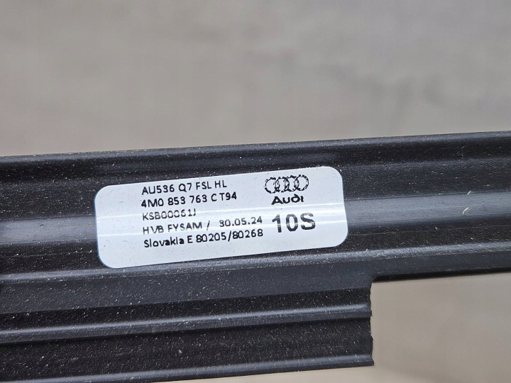 фото №8, Молдинг дверь задних зад сторона левая audi q7 4m 4m0853763c