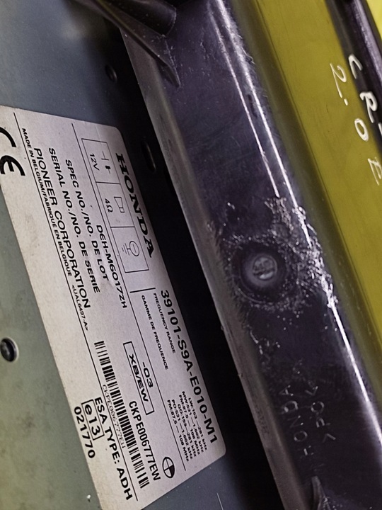 фото №10, Honda crv ii радіо програвач 39101s9ae010m1