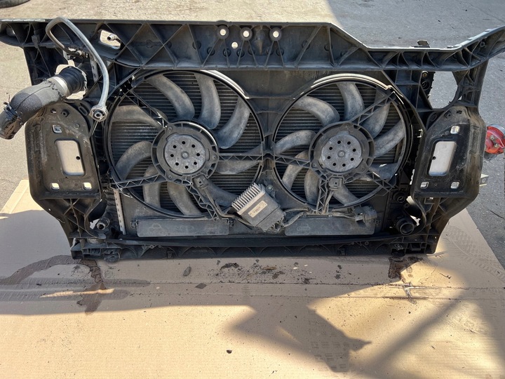 фото №12, Audi a5 8t 2.7 tdi pas переднє підсилювач радіатор вентилятори комплект