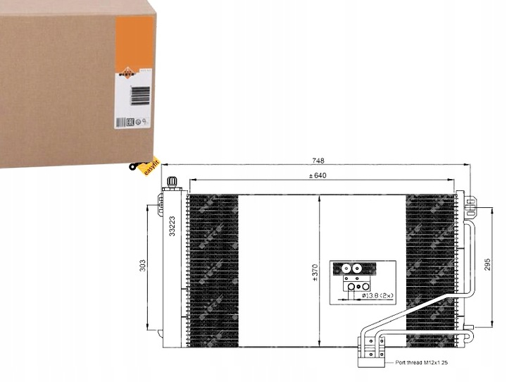 фото №12, Радиаторов кондиционера з осушитель nrf 2035000054