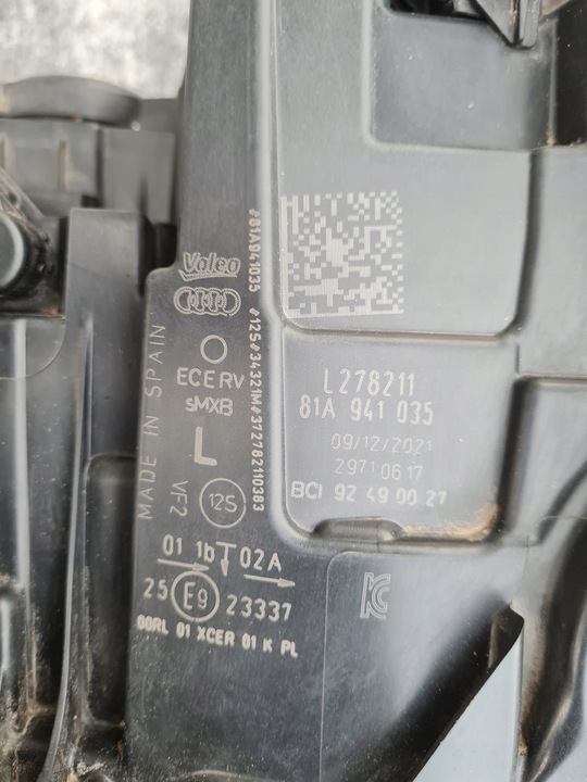 фото №13, Audi q2 sq2 81a рестайлінг комплектні лампи повний led matrix hd 81a941035 81a941036