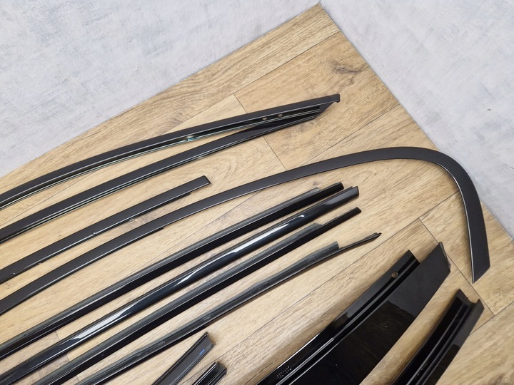 фото №6, Bmw 5 f10 планки теневая линия чёрный высокий блеск м-пакет комплектный набор