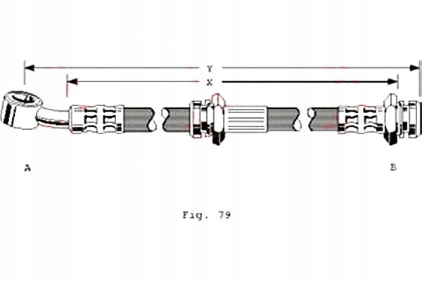 фото №3, Шланг гальмівний justy ii swift i ii 85-05