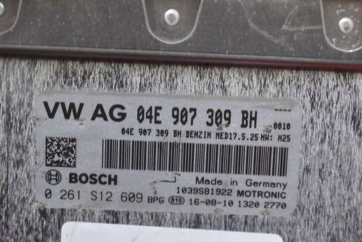 фото №8, Компьютер блок управления двигателя 04e907309bh skoda octavia 3 iii 1.4 tsi 150 km