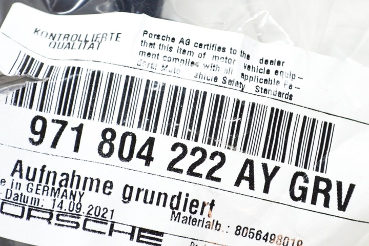 фото №7, Porsche panamera 971 кронштейн правой рамы боковой новый оригинальный 97180422