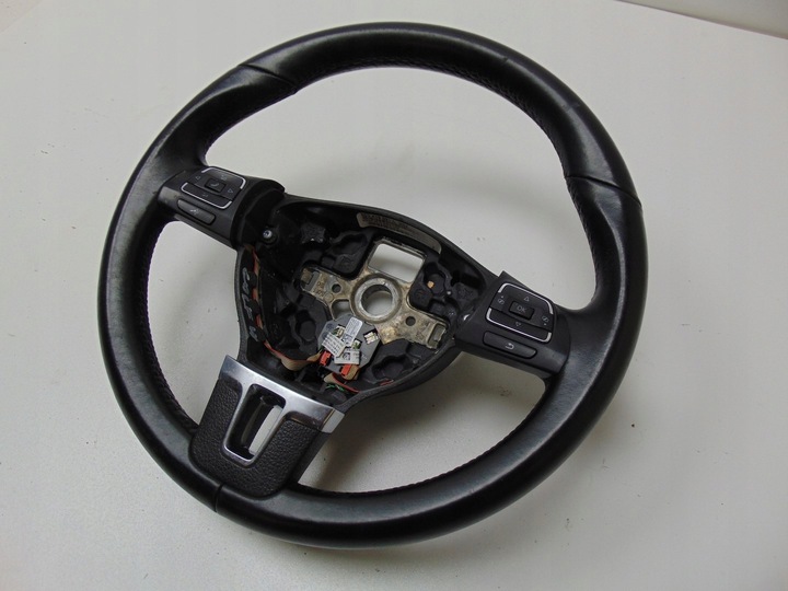 фото №6, Кермо шкіряний підкермові важелі vw golf vi dsg 5c0419091l