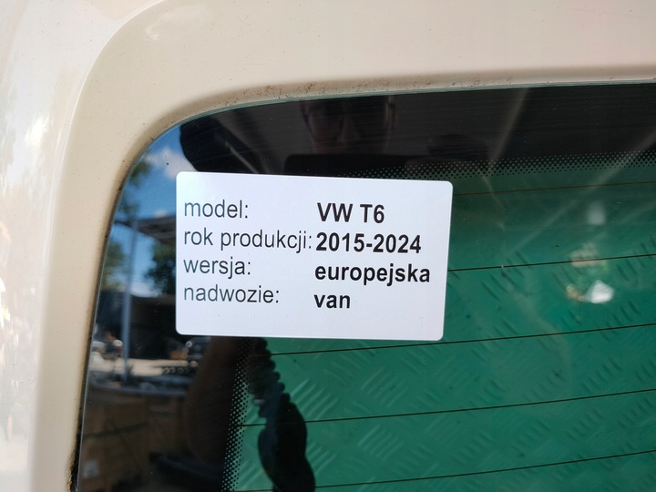 фото №9, Vw t6 transporter multivan 15-19 кришка задня багажника зад оригінал оригінальний номер