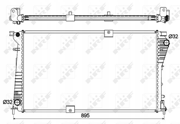 фото №1, Радіаторів двигуна nrf 53123 4416965