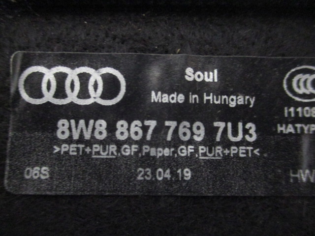 фото №9, Audi a5 sportback 8w полиця задня багажника