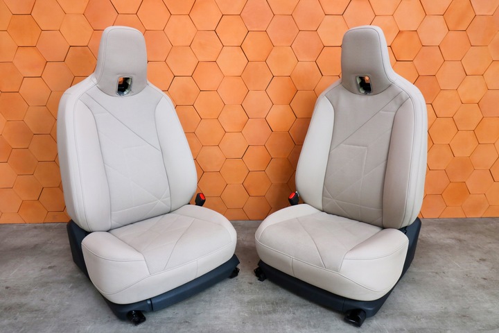 фото №12, Bmw ix i20 салон сидіння диван обшивки тунель пам'ять atelier бежево-сірий