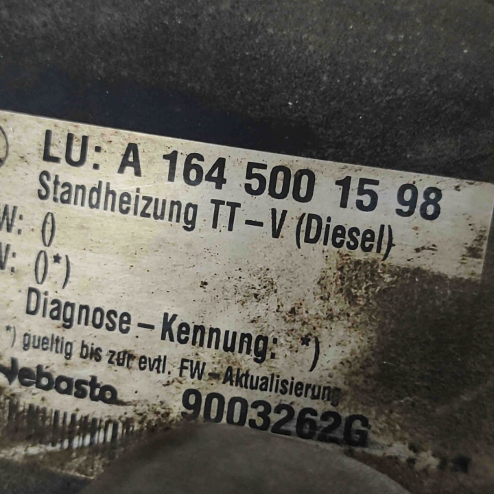 фото №8, Вебасто mercedes-benz gl x164 9003262g 23444085 4.0l 225kw 2007