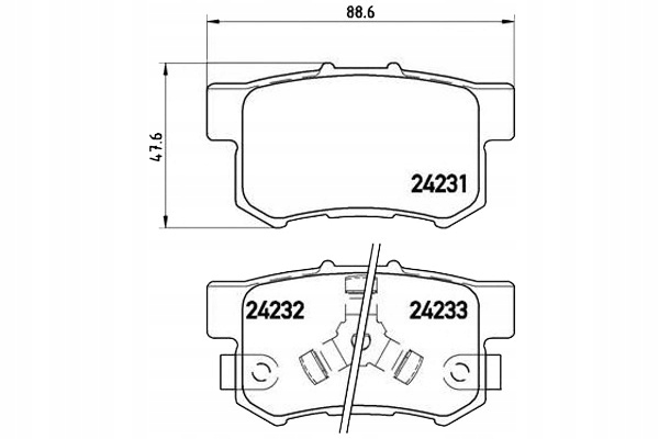 фото №13, Brembo p 28 051 комплект тормозные колодки тормозных, тормоза дисковые