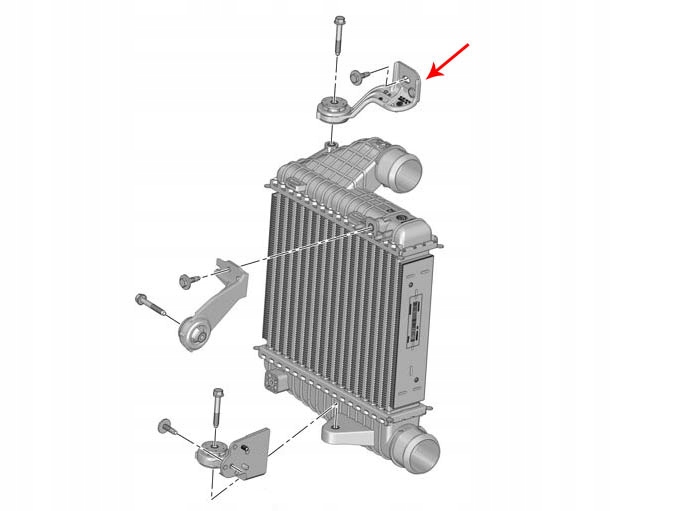 фото №9, Крепление радиатор интеркулер p308 9803779180